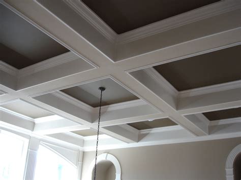 metal box beam ceilings|coffered ceiling with wood beams.